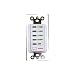 NSI Industries D212HW D Series Electronic Auto Off In-Wall Time Switch, 120 VAC 60 Hz Input Supply, 2, 4, 8, 12 Hours Time Setting, White