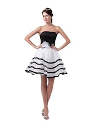 Sexy Sweetheart Two-Toned Organza/Satin Tiered Homecoming Dress/Mini Dress 