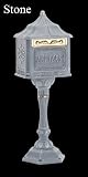 Amco Colonial Pedestal Locking Mailbox - Stone