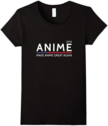 Women's Make Anime Great Again shirt Trump t-shirt Medium Black