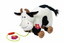 Childrens Toyshop  Toys : Daisy the Cow Pull Along Soft Toy