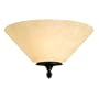 Westinghouse 69017 Hearthstone Two-Light Flush Mount Fixture, Burnished Bronze Patina Finish with Burnt Scavo Globe