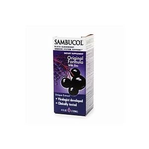 Sambucol Regular Liquid Syrup Black Elderberry Formula for Immune Systems 4 fl oz