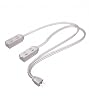 Westinghouse White Twin 3-Outlet Extension Cords -12' total