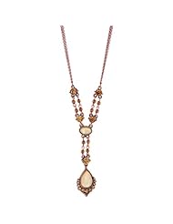2028 Casablanca Copper Tone Classic Y Drop Necklace Gold Plated