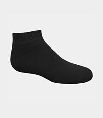 Fruit of the Loom Boys' 6pk Black No Show Socks