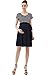 Momo Maternity Scoop Neck Striped Belted Tie Dress