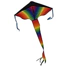 Huge Rainbow Kite For Kids - Huge Rainbow Color Kite One of Good outdoor activity Sport Good way to communicate between Kids and Parents It works perfectly no matter on the grass or on the beach