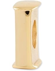 Sterling Silver Gold plated Reflections Letter I Bead