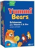 Yummi Bears Echinacea + Vitamin C & Zinc, 40-Count Gummy Bears