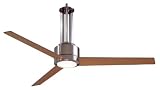  : Contemporary Flyte Brushed Nickel Ceiling Fan Minka Aire Fan F531-BN - FREE SHIPPING