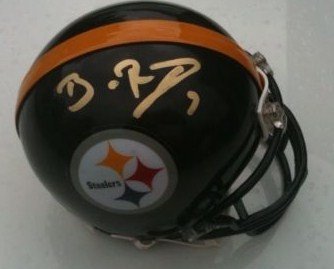 BEN ROETHLISBERGER SIGNED AUTOGRAPHED MINI HELMET PITTSBURGH STEELERS COA + HOLOGRAM