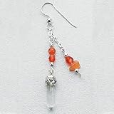 Orange w/Crystals Earrings