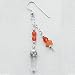 Orange w/Crystals Earrings