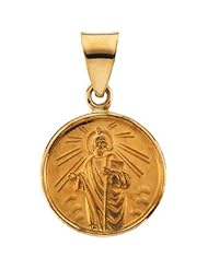 18K Yellow Gold 24.50 mm St. Jude Medal