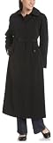 London Fog Women's Long Hooded Single Breasted Trench Coat