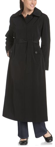 Childrens Toyshop  Apparel : London Fog Women's Long Hooded Single Breasted Trench Coat