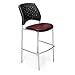 OFM 328S-VAM-603 Stars Cafe Height Vinyl Silver Chair, Wine