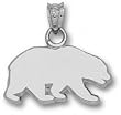 California Golden Bears Solid Sterling Silver Bear Silhouette Pendant