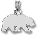 California Golden Bears Solid Sterling Silver Bear Silhouette Pendant