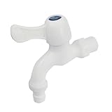 uxcell 蛇口 クォーターターン　ホワイトシェル　家庭　水道　水　20mmのスレッド　ナイロン　プラスチック