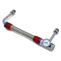 Dual Feed Fuel Line 3/8 in. Holley w/Red And Blue Fittings
