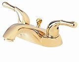 Danze D300171PBV Plymouth Centerset Double Handle Faucet with Lever Handles, Polished Brass PVD