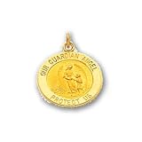 14k Guardian Angel Pendant