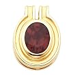 14K Yellow Gold Mozambique Garnet Pendant