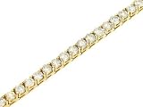 Ladies Round 4 prong Diamond Tennis Bracelet 5.97cttw