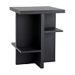 SEI Contemporary Black End Table
