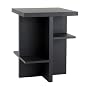 SEI Contemporary Black End Table