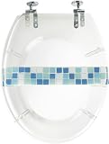 Puregadgets puregadgets the blue mosaic bathroom wc luxury toilet seat jh501