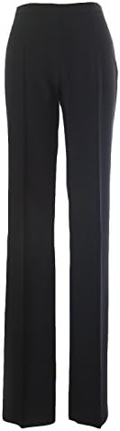 MAXMARA Studio Women's Side-Zip Unhemmed Pants 4 Black