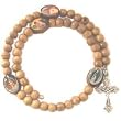 Olive Wood Chaplet Braclet- Oval Beads