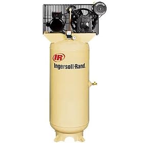 - Ingersoll Rand Type-30 Reciprocating Air Compressor - 5 HP, 230 Volt 1 Phase, Model# 2340L5