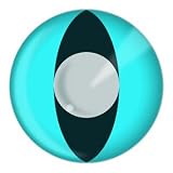 Funkyeyes Aqua Cat Eye fashion contact lenses, case and cleaner saline solution