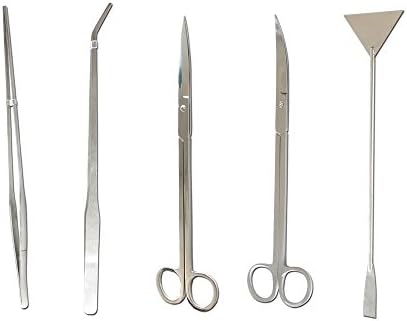 Happy Pets Stainless Steel Aquatic Plant Tweezers Scissor Spatula Professional for Aquarium Tank