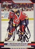 Bob Kudelski, Florida Panthers, 1994 Score Autographed Card