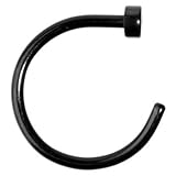 20 Gauge 5/16" Black Anodized Titanium Nose Hoop