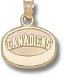 Montreal "Canadiens" Puck 7/16" Charm/Pendant -14K/10K, Stainless Steel or Gold Plated