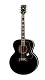 Gibson Elvis King of Rock J-200 Acoustic-Electric Guitar, Ebony