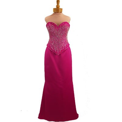 Formal Evening Gown. Strapless 2pc Dress for Prom, Party, Wedding by Sean Collection (260)
