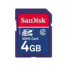 SanDisk SDSDB-4096-A11 4GB SDHC Memory Card (Blue)