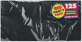 Big Party Pack Beverage Napkins 5 125/Pkg - Black