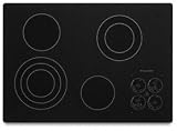 KitchenAid Architect Series II KECC508RPB 30 Smoothtop Electric Cooktop 4 Heating Elements – BLACK