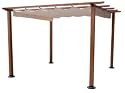 Yotrio #01218 10x10 Retract Wood Gazebo