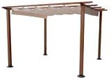 Yotrio #01218 10x10 Retract Wood Gazebo