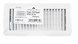 American Metal #413W4X10-R 4x10 White Floor Register