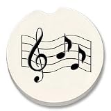 Music Notes Car Coaster, Single